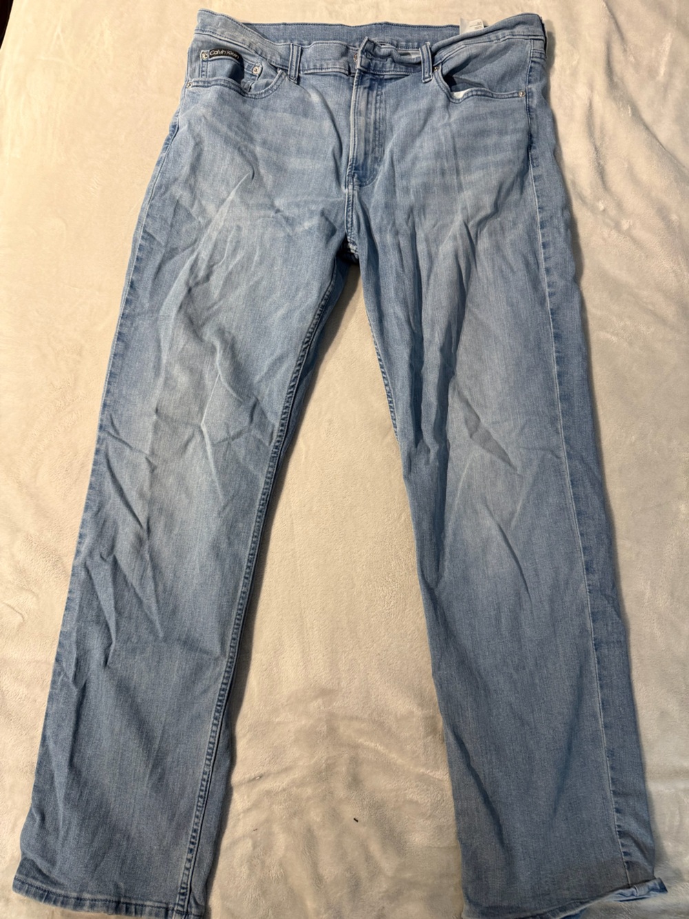 Calvin Klein Light Wash Denim Jeans - Blue